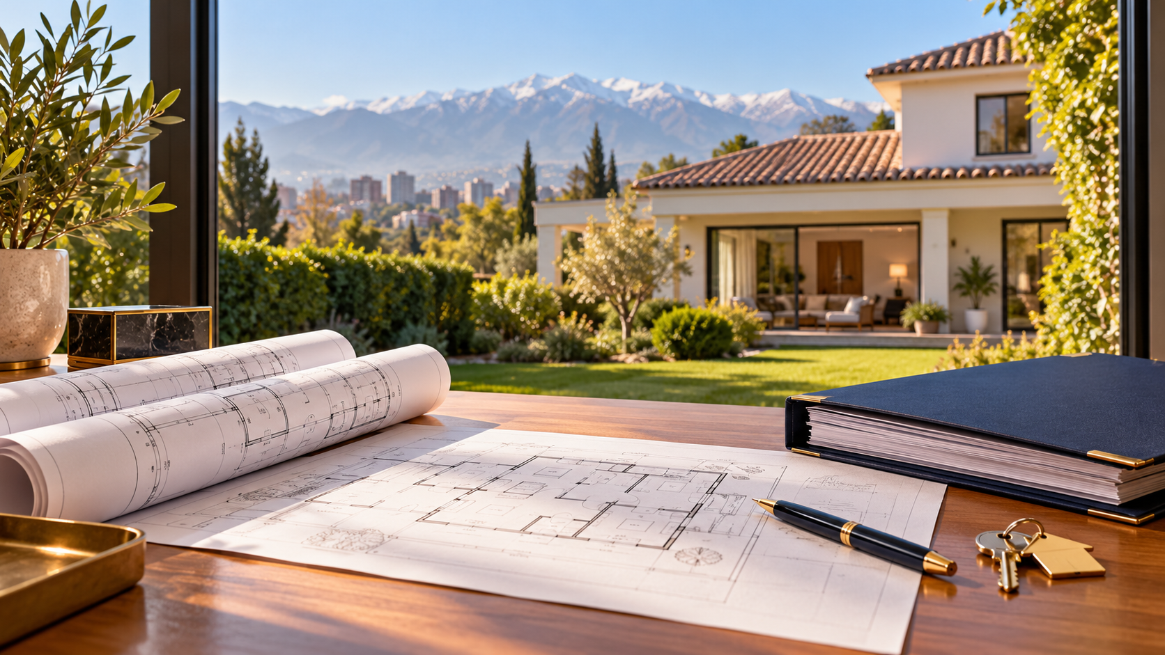 Planos y documentos para revisar la recepción final de una vivienda